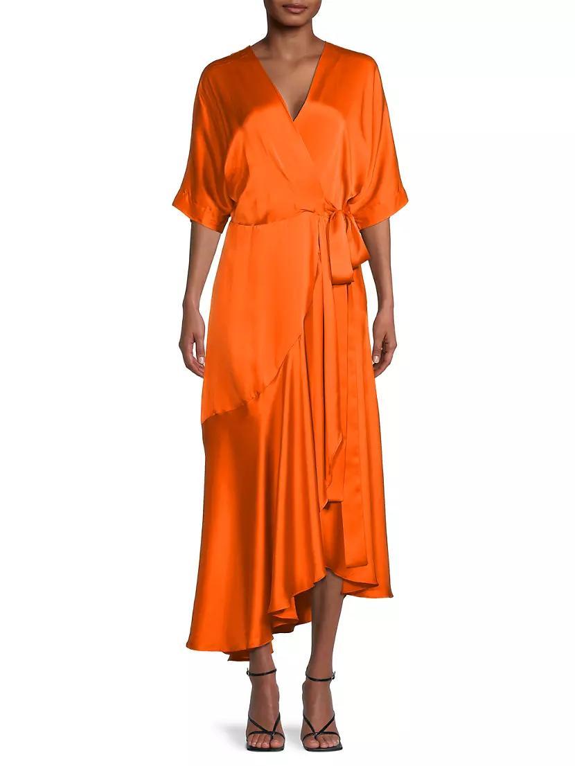 Beloved Silk Wrap Dress Product Image