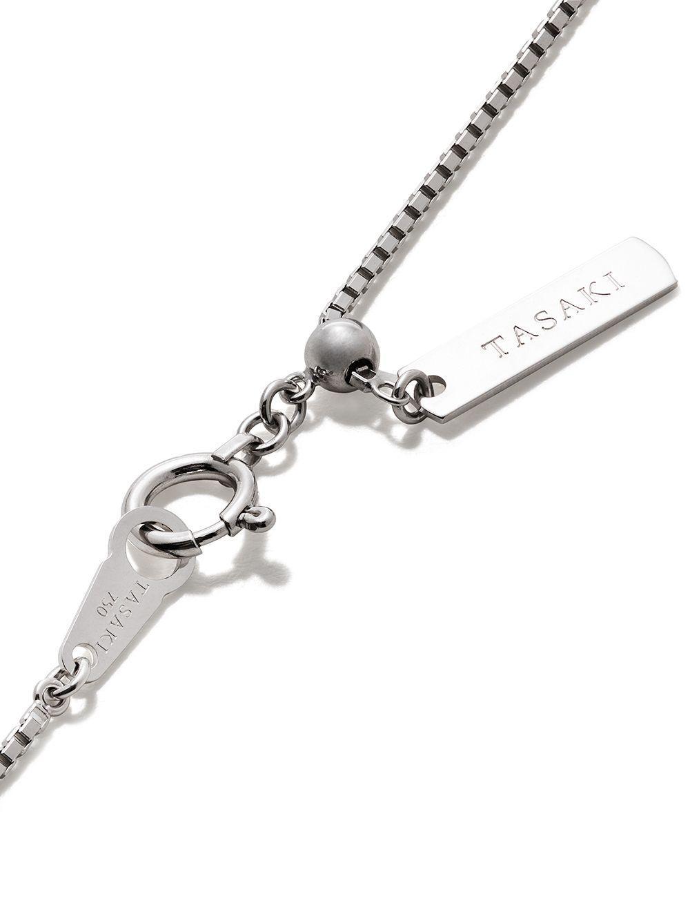 18kt white gold Akoya pearl and diamond necklace Product Image
