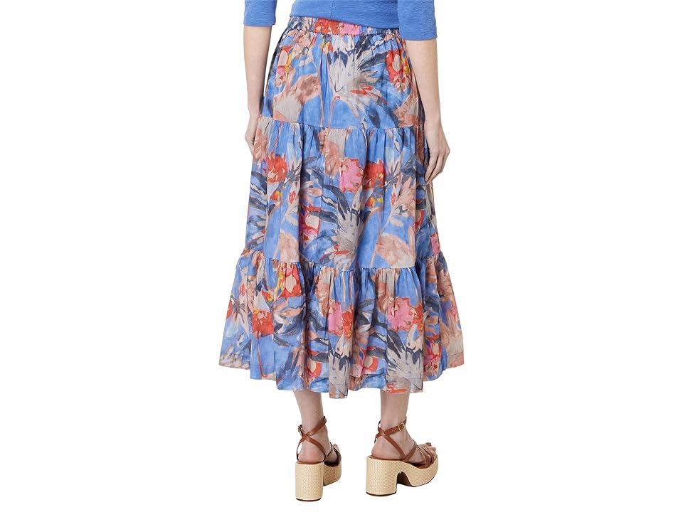 NIC+ZOE Dreamscape Tiered Skirt Multi) Women's Skirt Product Image