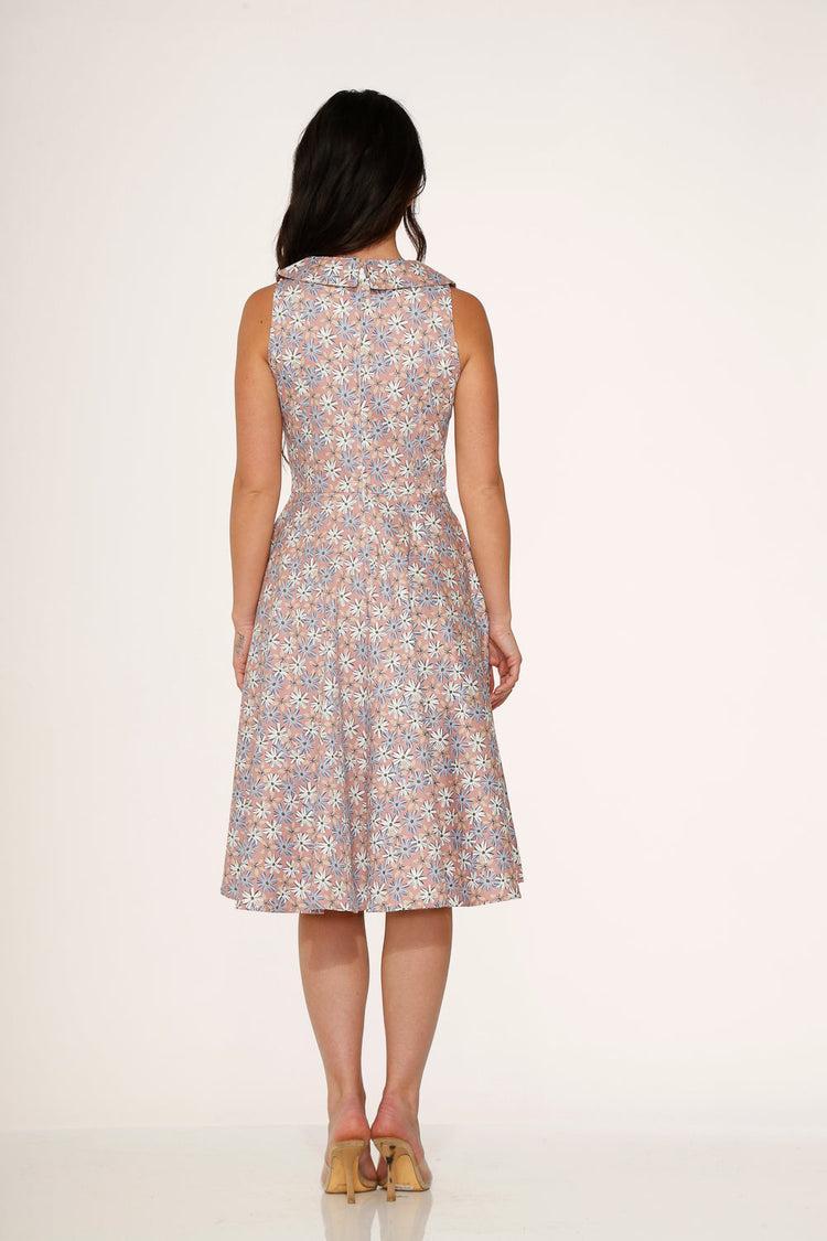 Pink Daisy Floral Swing Dress Product Image