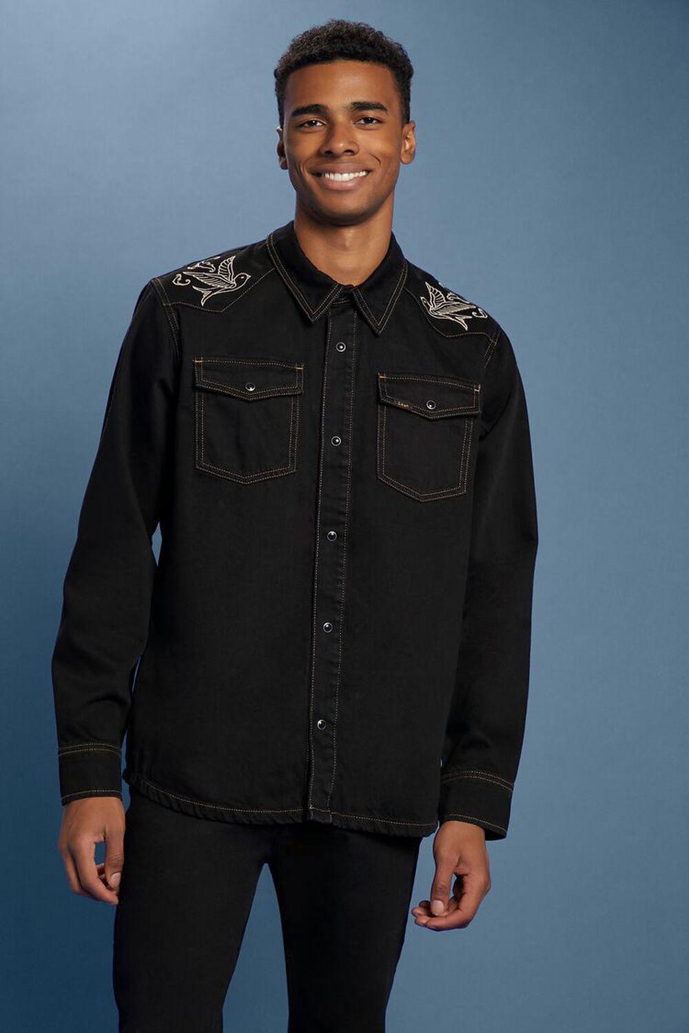 Lee Western Embroidered Shirt | Forever 21 Product Image