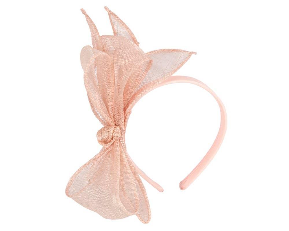 Sinamay bow fascinator - Navy Product Image