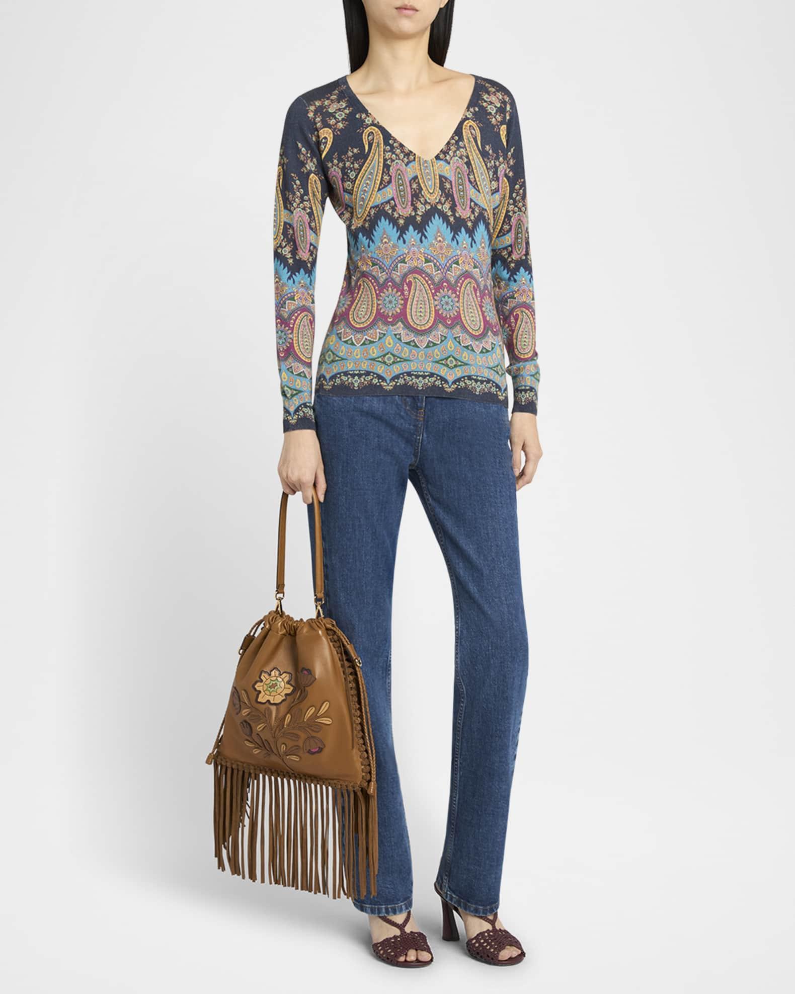 Kalispera Fringed Leather Shoulder Bag Product Image