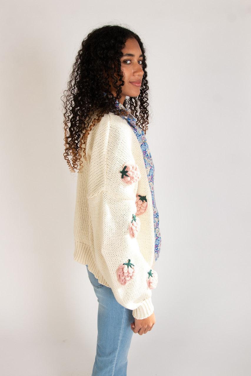 3D Applique Cardigan Product Image