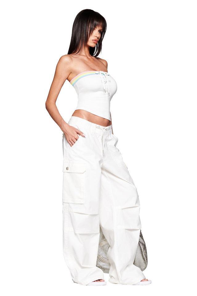 NIJI BOOB TUBE - WHITE Product Image