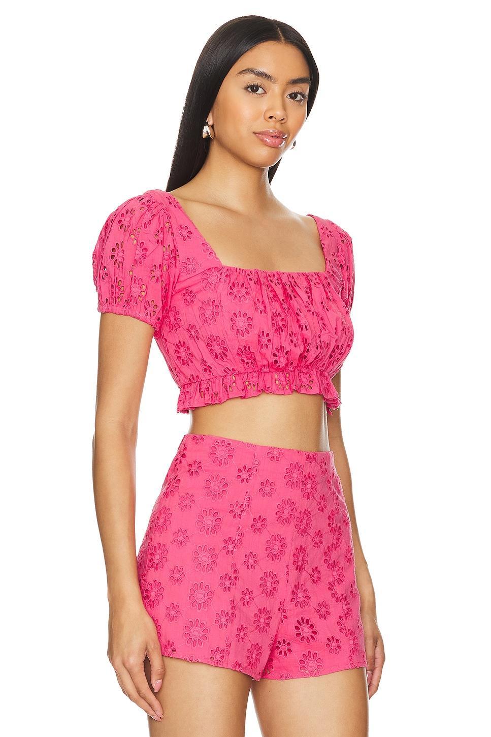Lovers and Friends Leah Top in Hot Pink Product Image