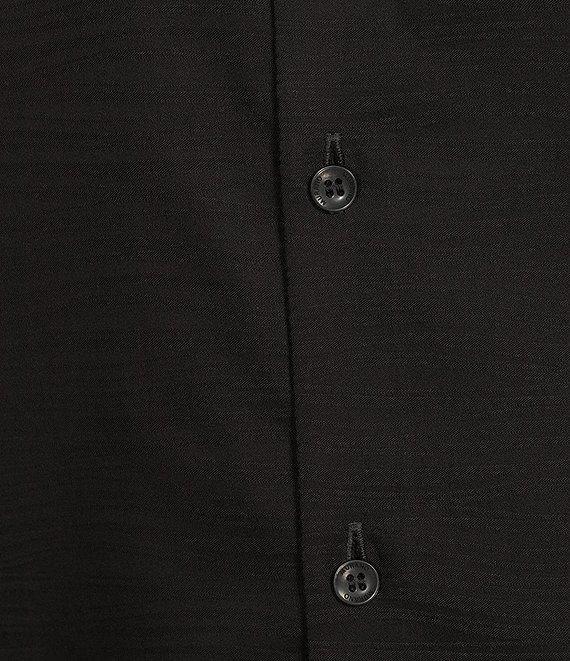 Murano Slim Fit Tonal Wave Pattern Long Sleeve Woven Shirt Product Image