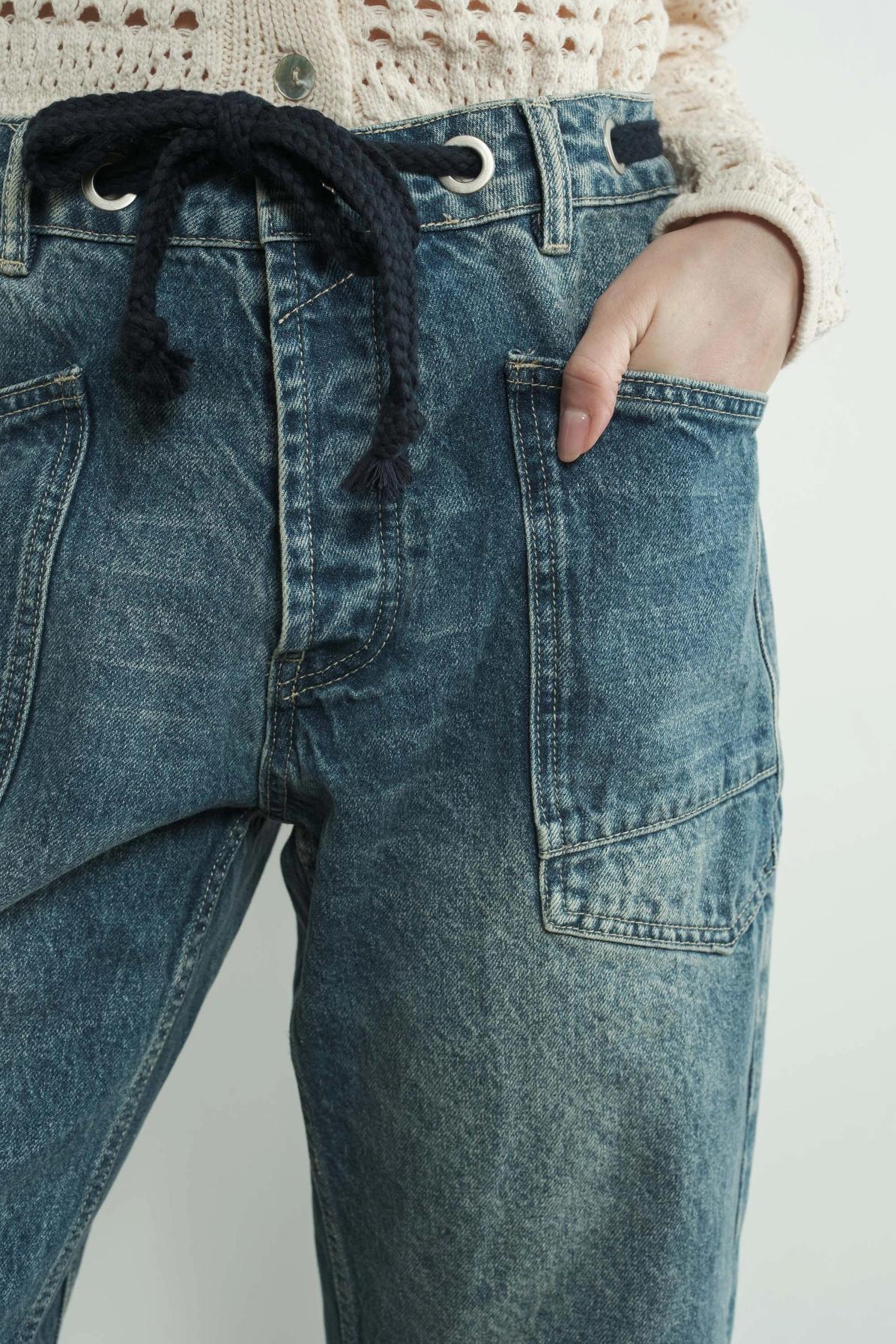 Eyelet Waist Pants Product Image