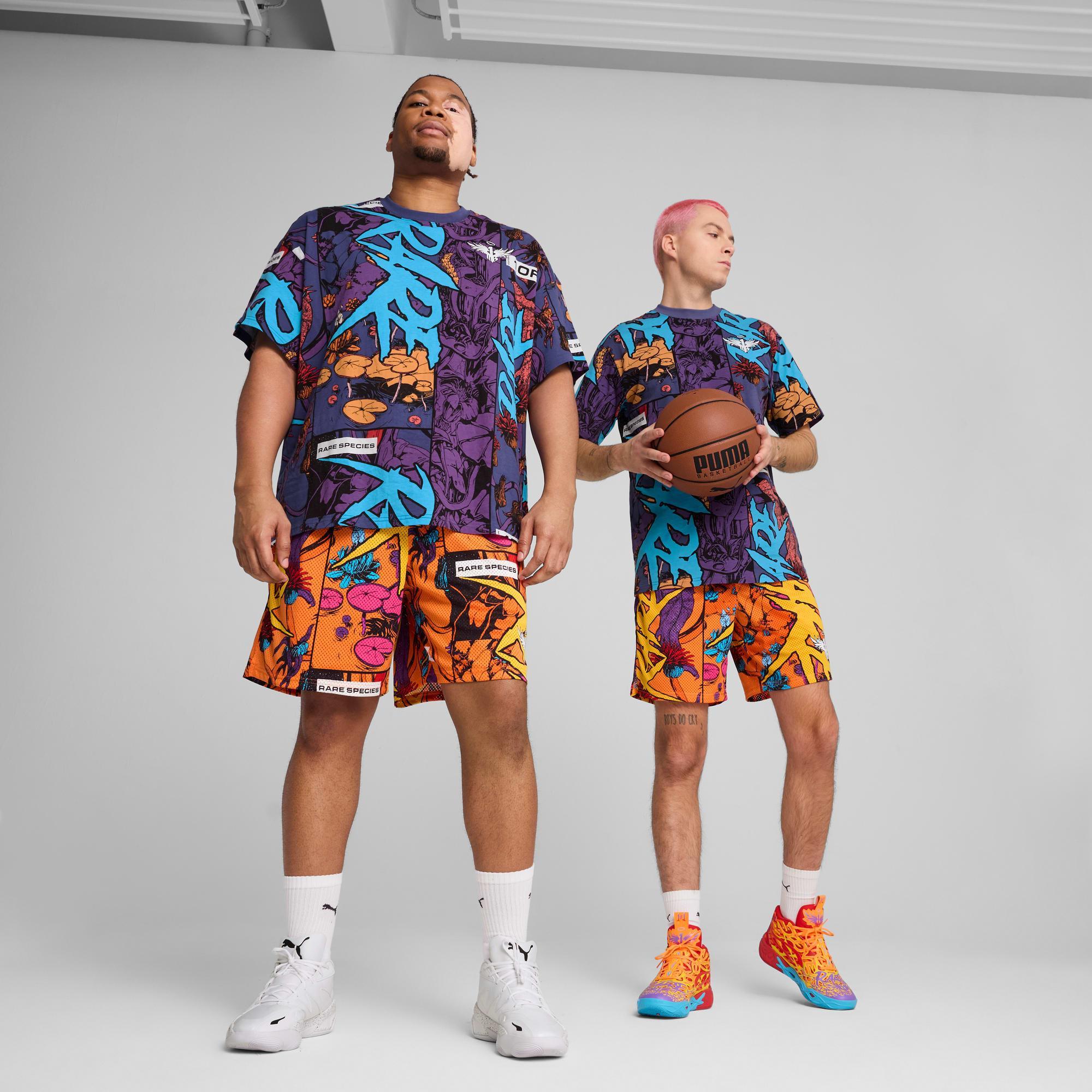 PUMA x LAMELO BALL Phoenix Men's Shorts in Blue Crystal/Aop Product Image
