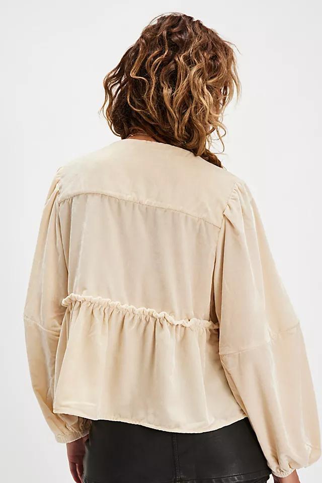 Brunch Babe Velvet Blouse Product Image