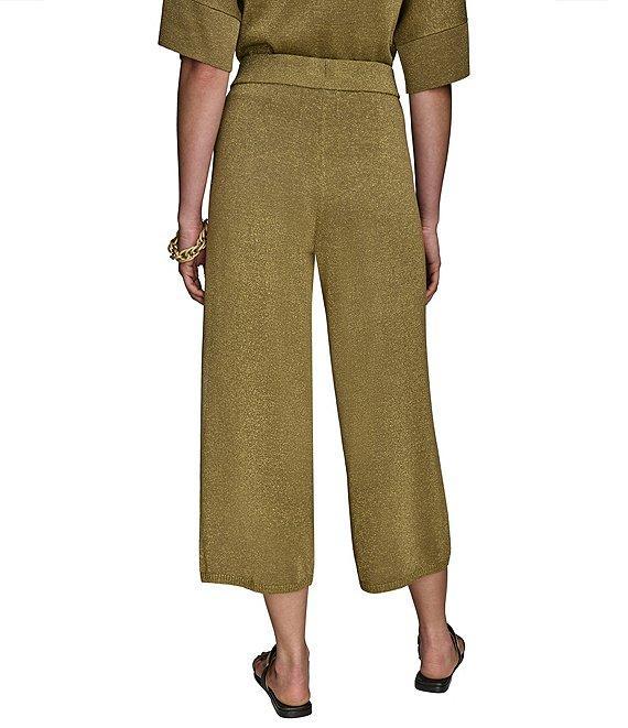 Donna Karan Shimmer Knit Wide Leg Pants Product Image