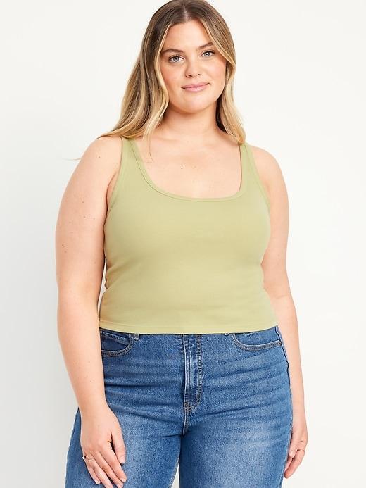 Ribbed Crop Tank Top Product Image