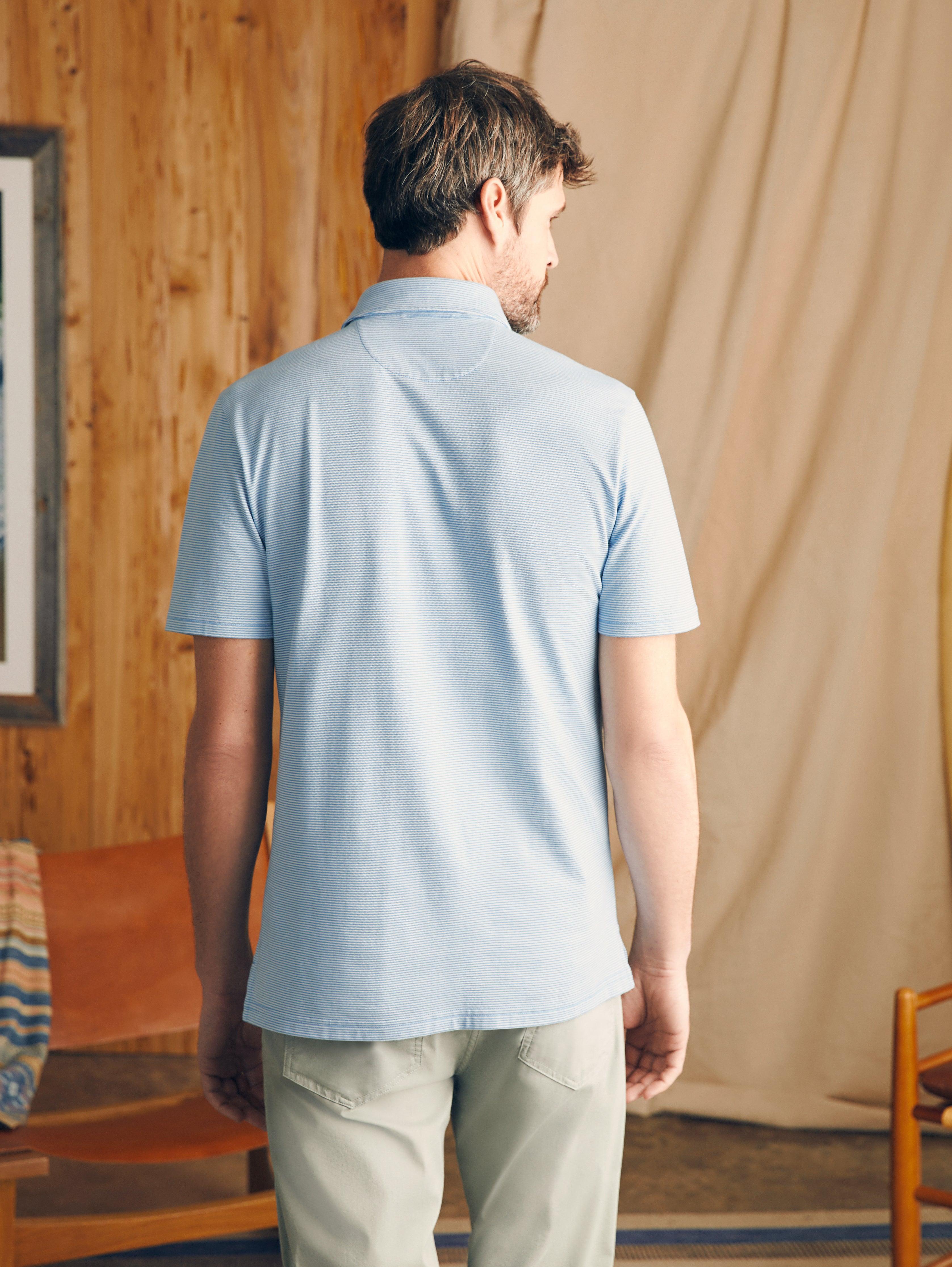 Movement™ Short-Sleeve Pique Polo Shirt (Tall) - Clean Lake Feeder Male Product Image