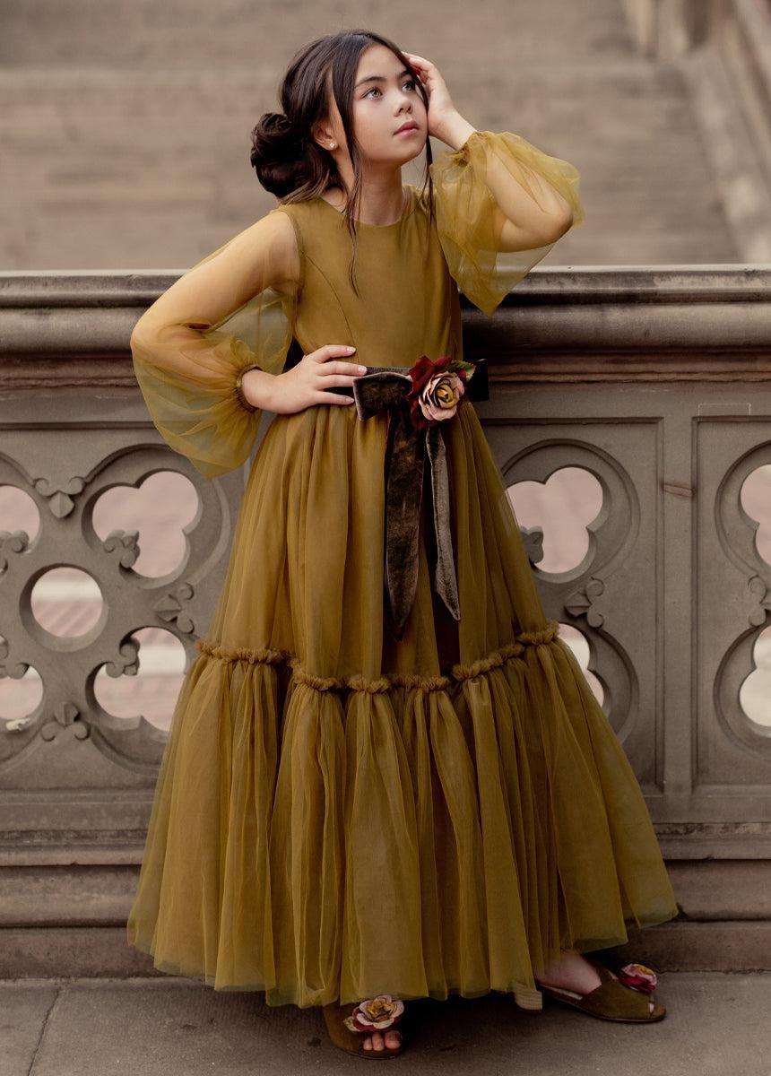 Tianna Dress in Bistre Girls Product Image