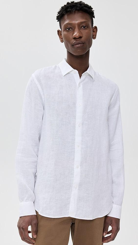 Orlebar Brown Giles Linen Button Down Shirt | Shopbop Product Image