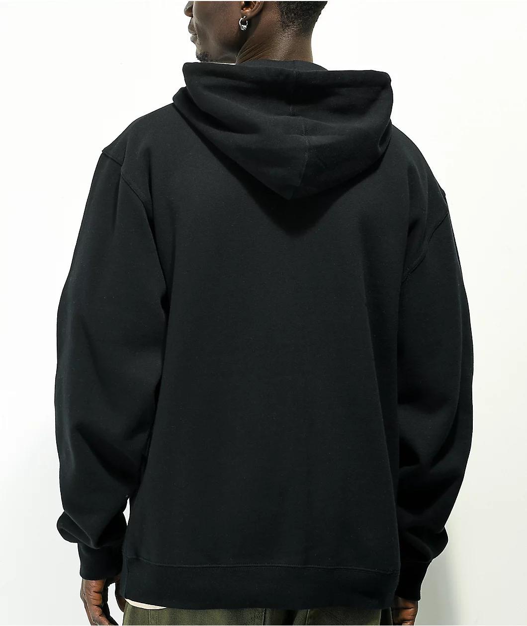 Empyre Sk8 Graffiti Logo Black Zip Hoodie Product Image