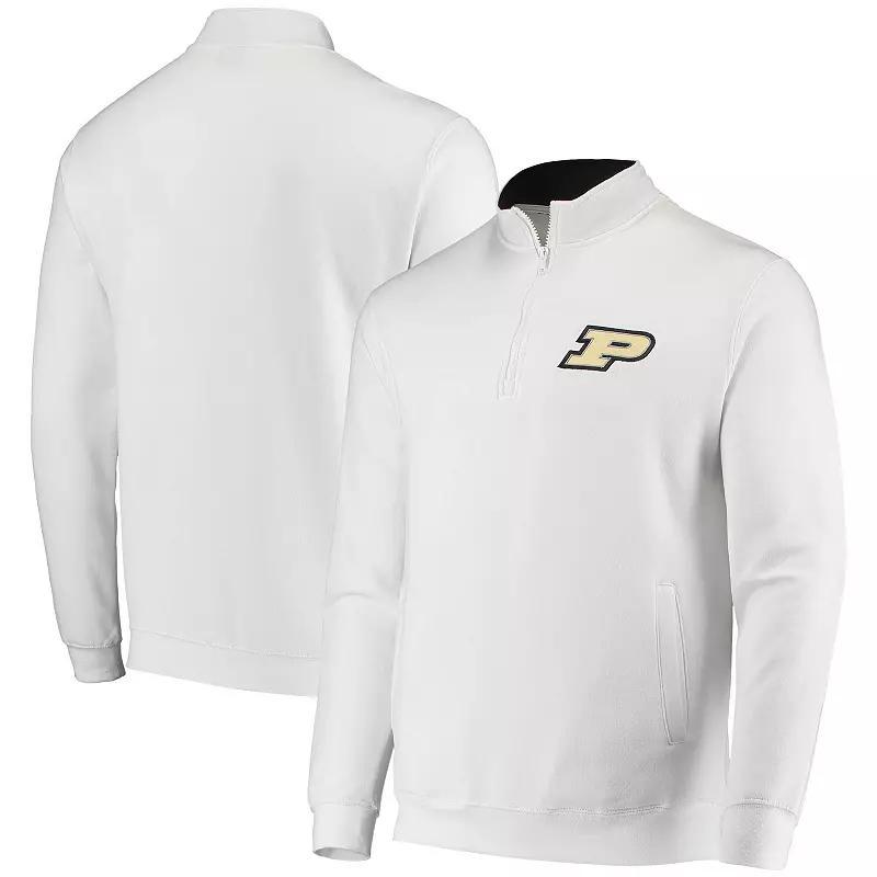 Men's Colosseum White Purdue Boilermakers Tortugas Logo Quarter-Zip Jacket, Size: XL Product Image