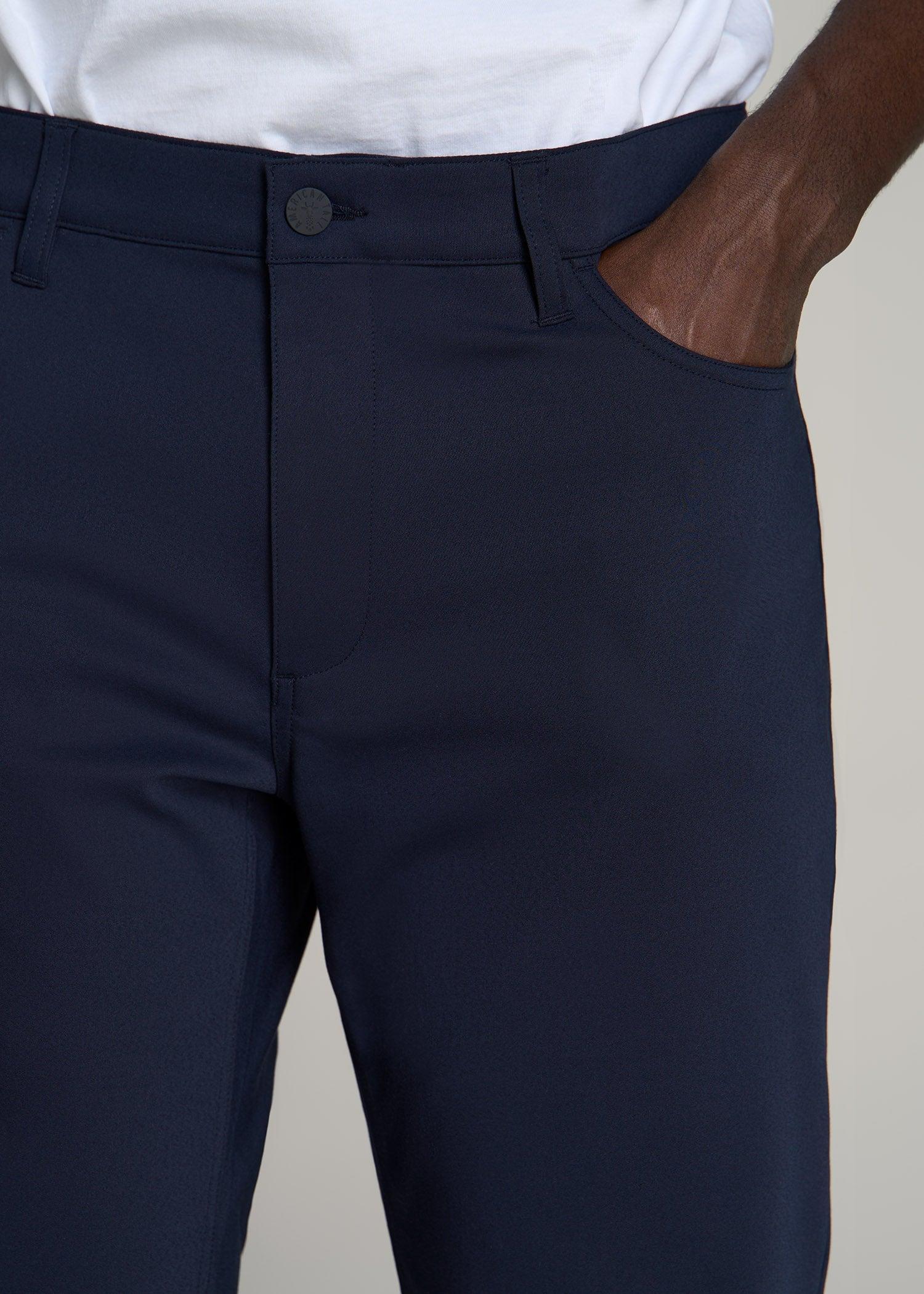 365 Stretch 5-Pocket TAPERED Pants for Tall Men in Black Product Image