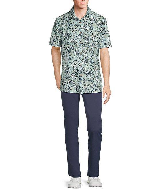 Rowm Big & Tall Tourister Rec & Relax Short Sleeve Floral Print Shirt Product Image
