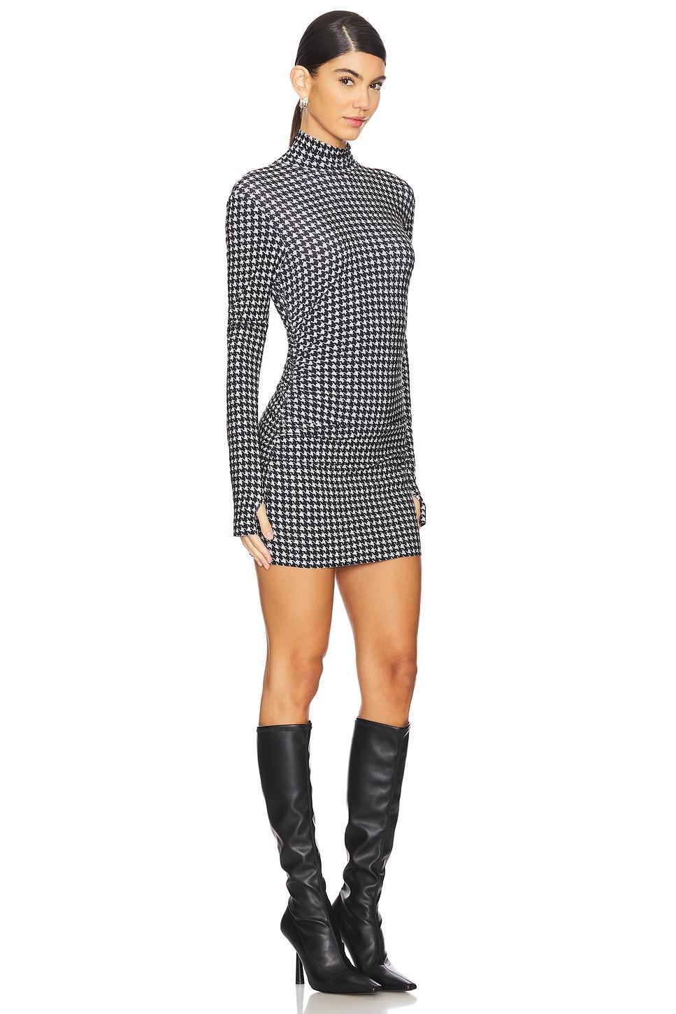 Long Sleeve Turtleneck Pickleball Dress Norma Kamali Product Image