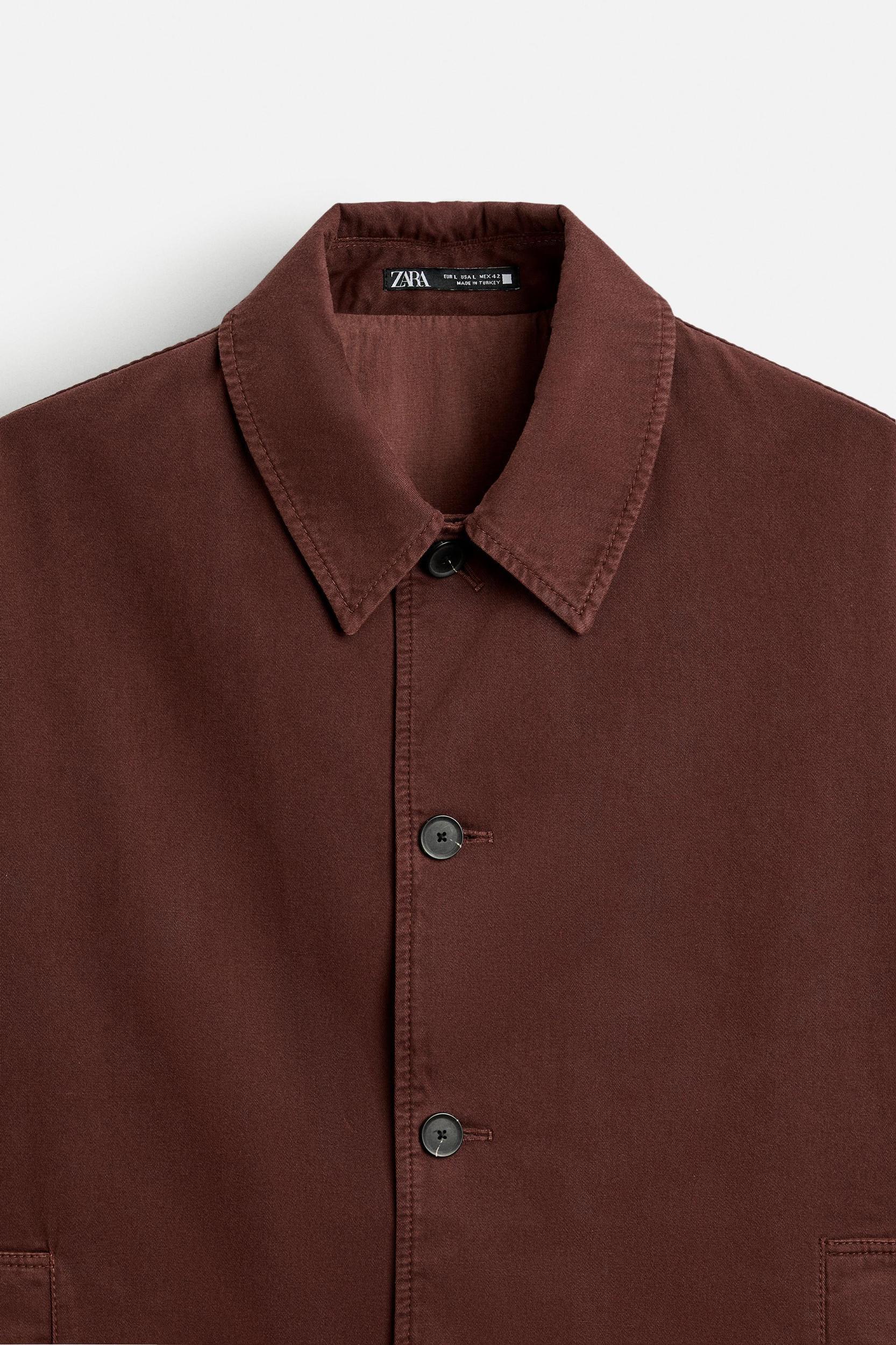 STRUCTURED TWILL OVERSHIRT Product Image