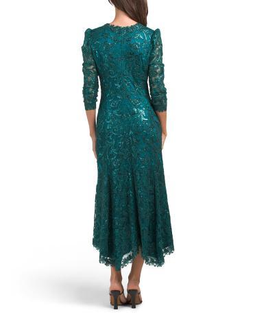 Vivar Embroidered Sequin Gown for Women | Polyester/Rayon/Nylon Product Image