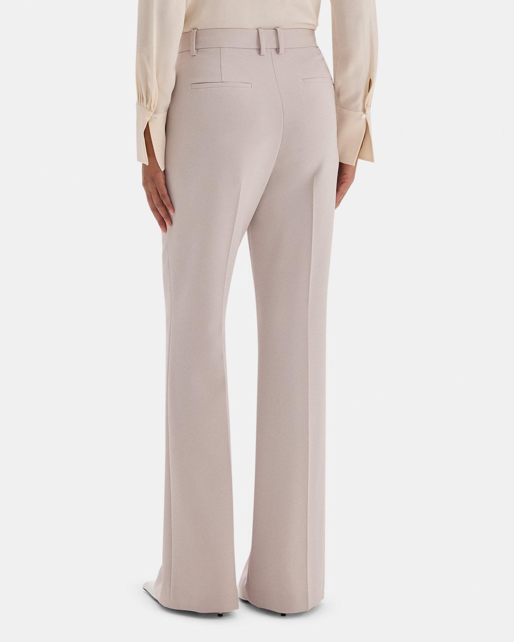 High-Waist Flare Pant in Crepe Product Image