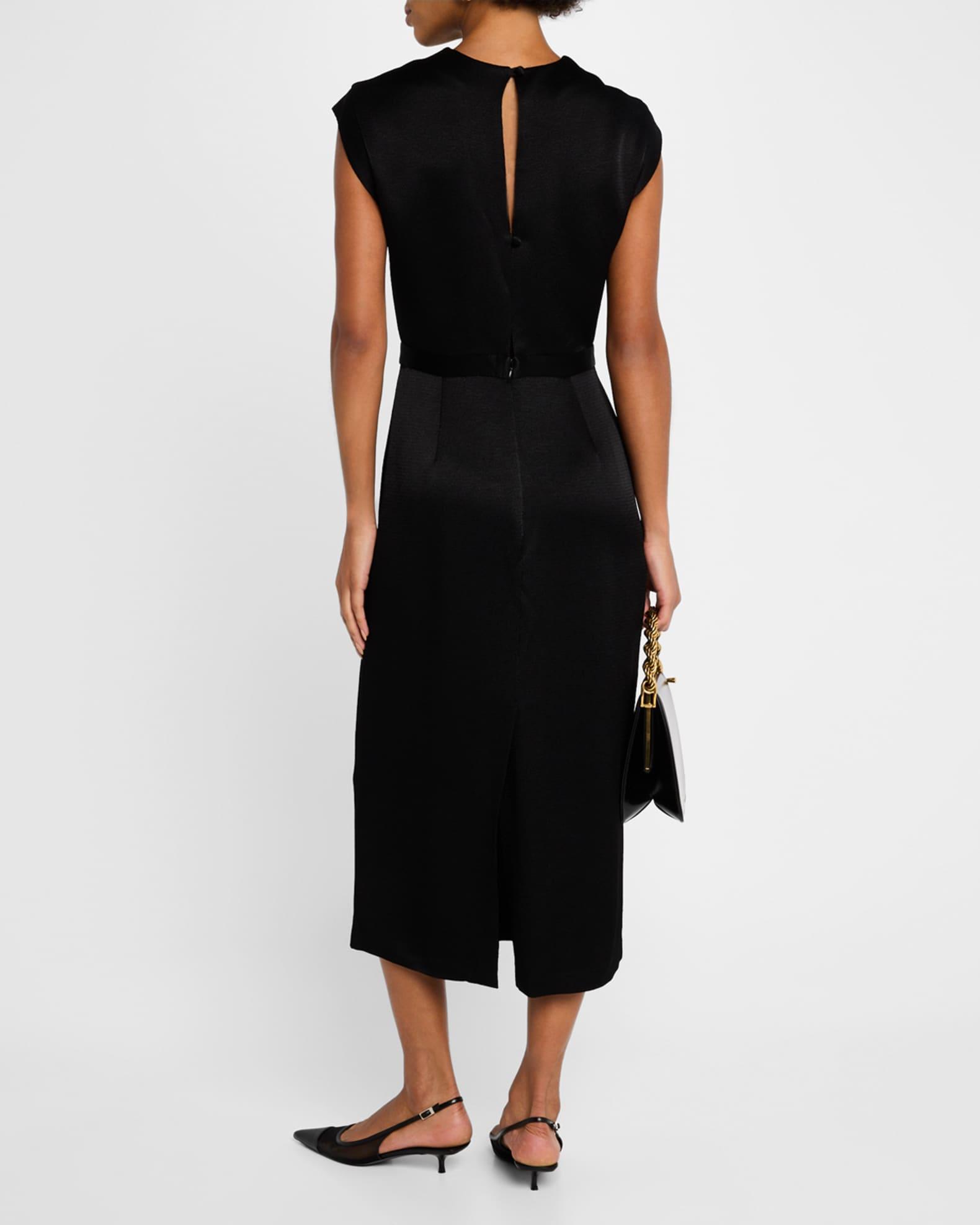 Cantini Sleeveless Satin Midi Dress Product Image
