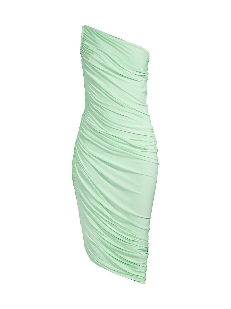 Womens Diana Ruched One-Shoulder Midi-Dress Product Image