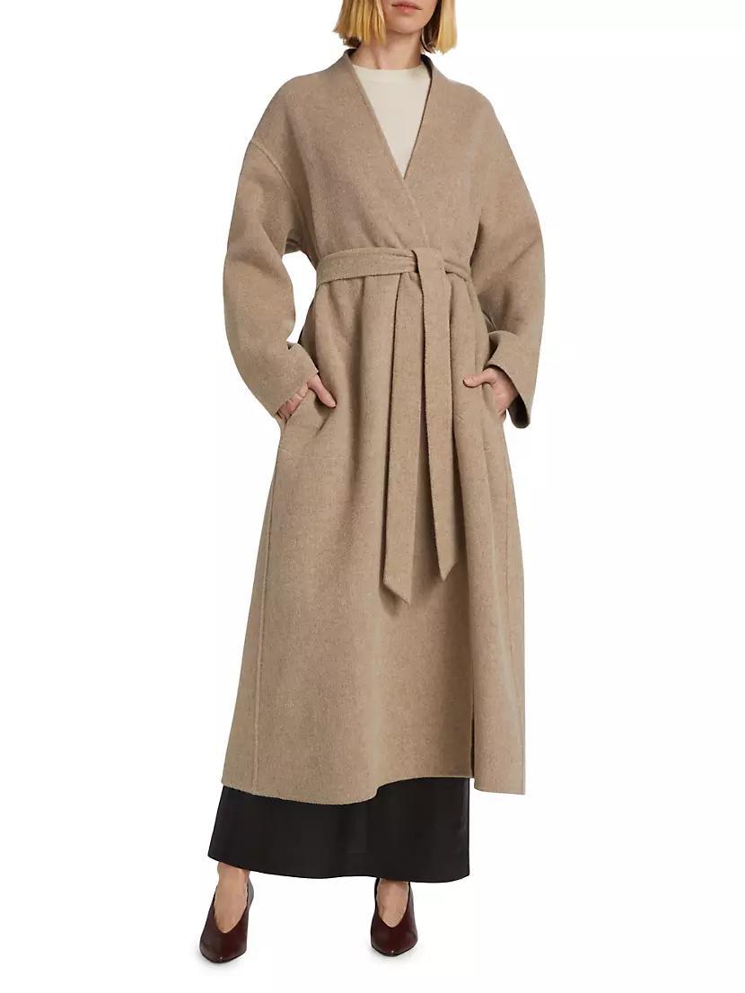 Double Wrap Belted Coat Product Image