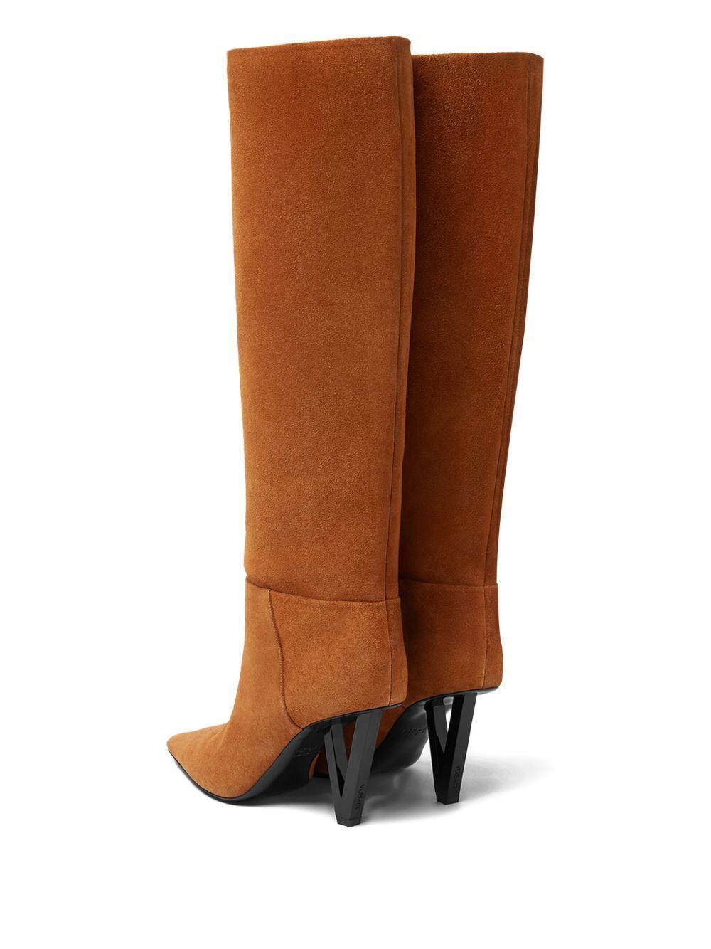 pointed-toe knee-high boots Product Image
