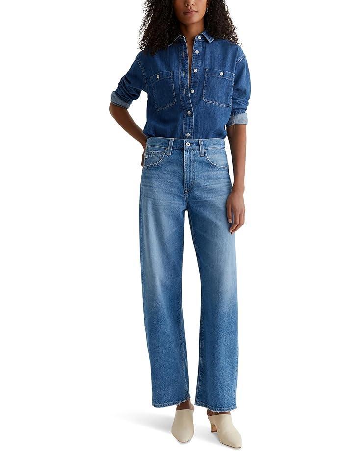 Hattie High Rise Crop Barrel in Sunrise Product Image