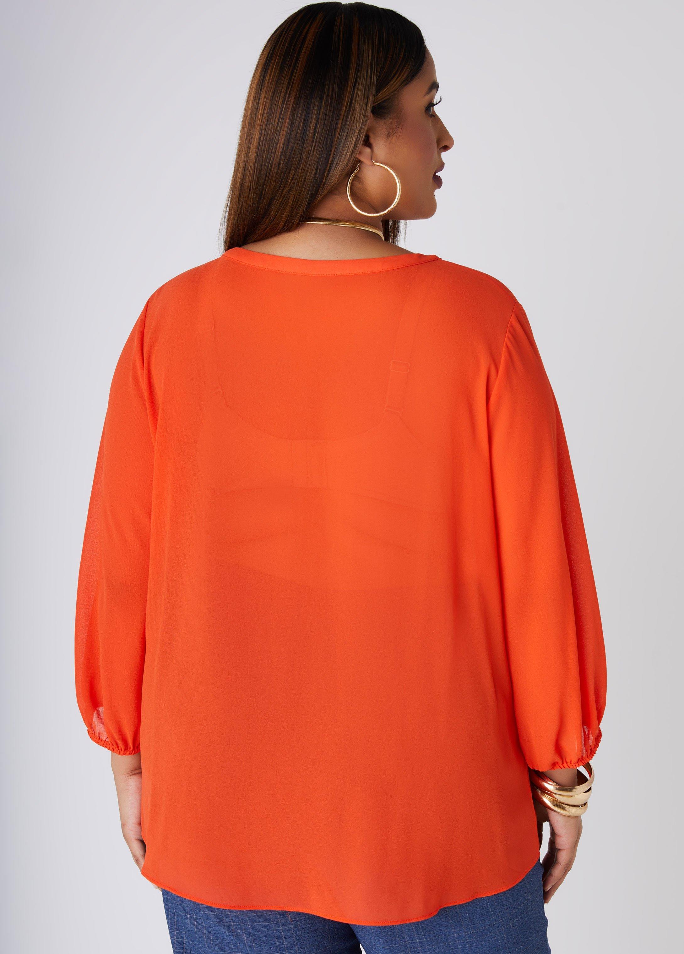 Ruffled Crepe Shirt Product Image