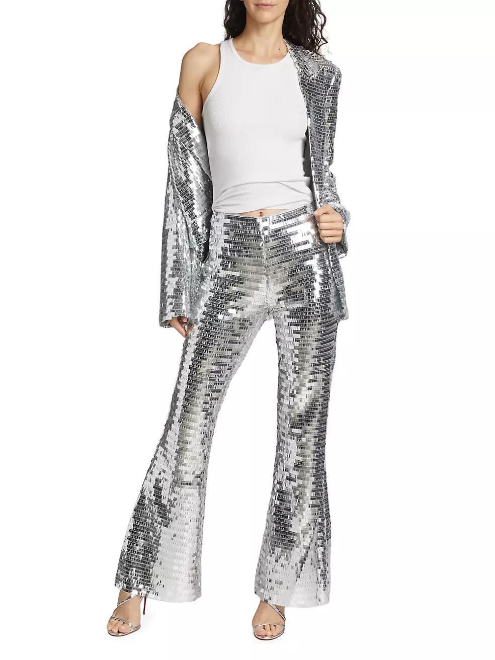 Robo Sequin Mesh Pants Product Image