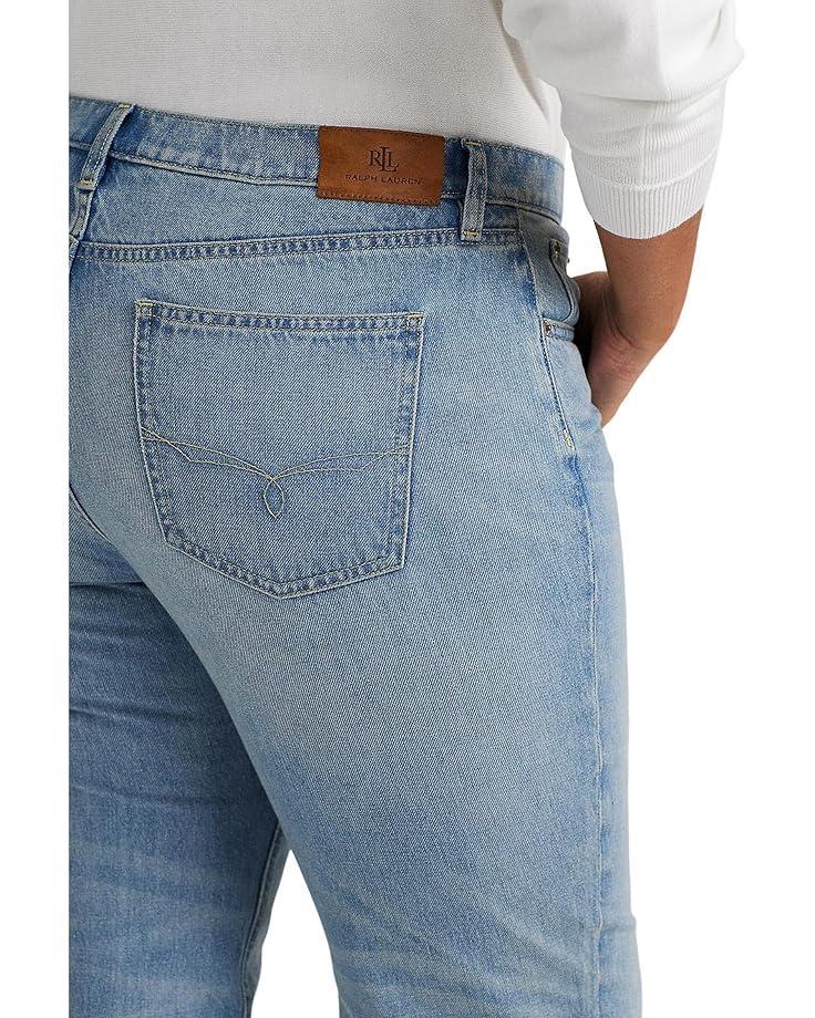 Women's Lauren Ralph Lauren Plus-Size Relaxed Tapered Ankle Jeans Product Image