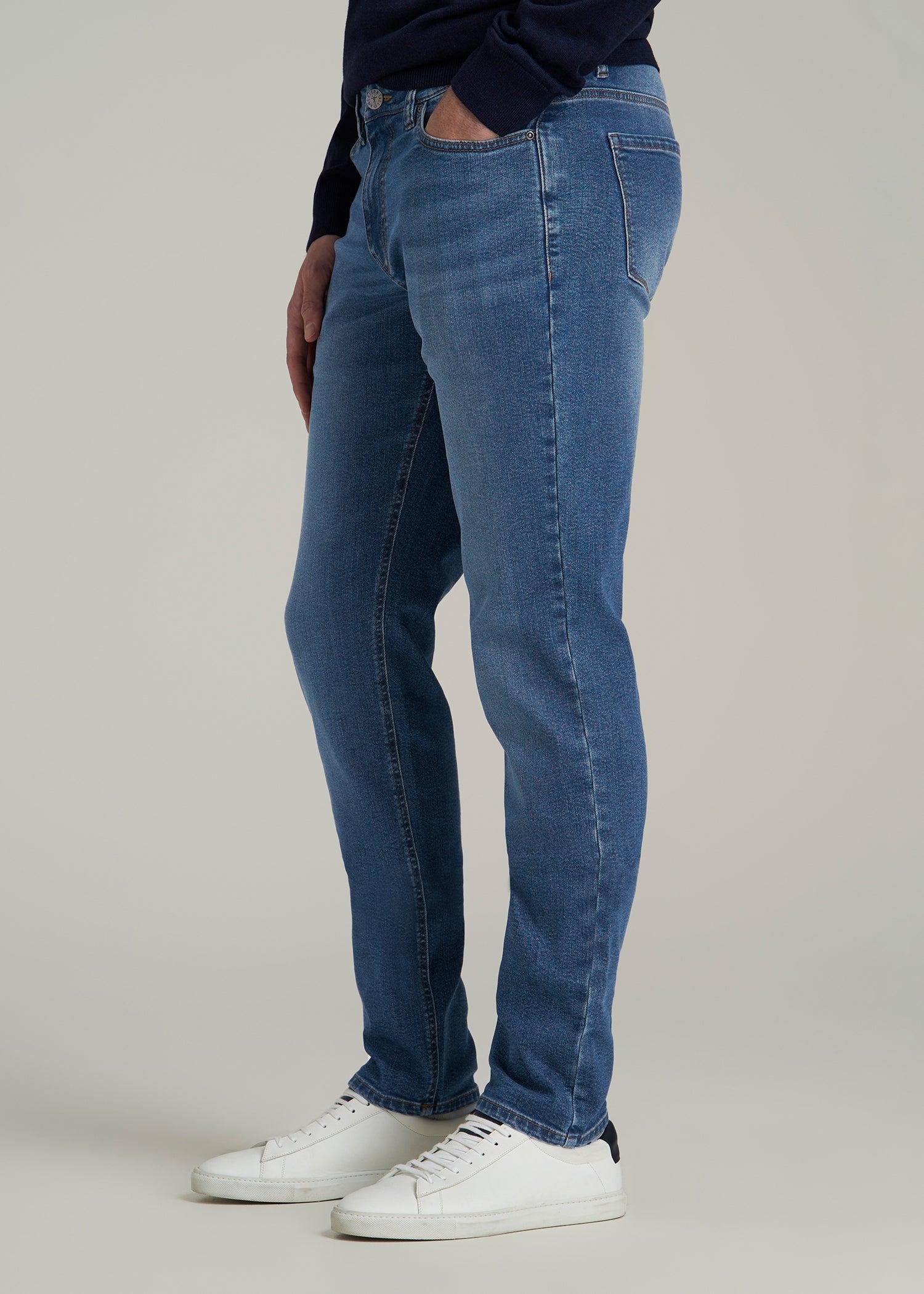 Dylan SLIM-FIT Jeans for Tall Men in Classic Mid Blue Product Image