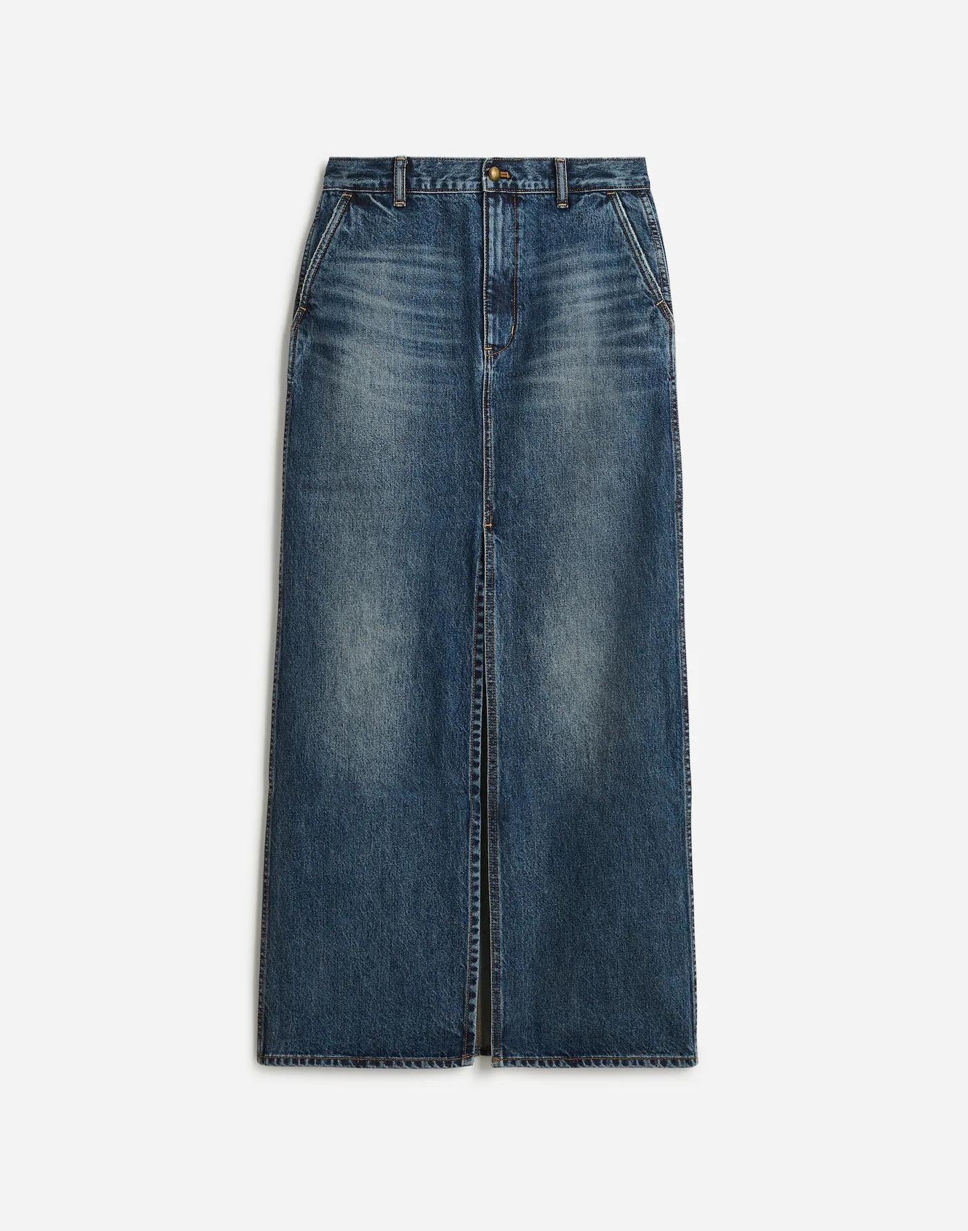 Alexa Chung for Madewell Denim Maxi Skirt in Croswell Wash Product Image