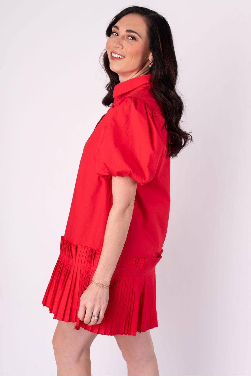 Sydney Button Front Mini Dress Product Image