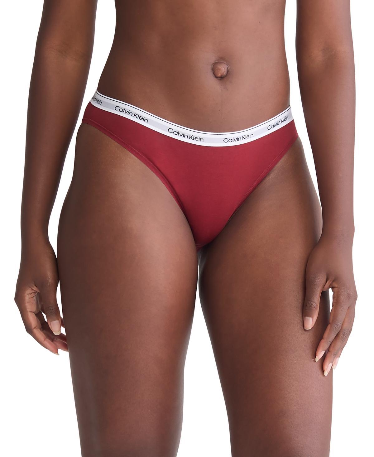 Calvin Klein Women's Modern Logo Bikini - Grey - L Product Image