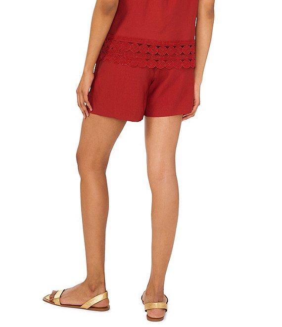 Vince Camuto Woven Pleated Elastic Back Waistband Shorts Product Image