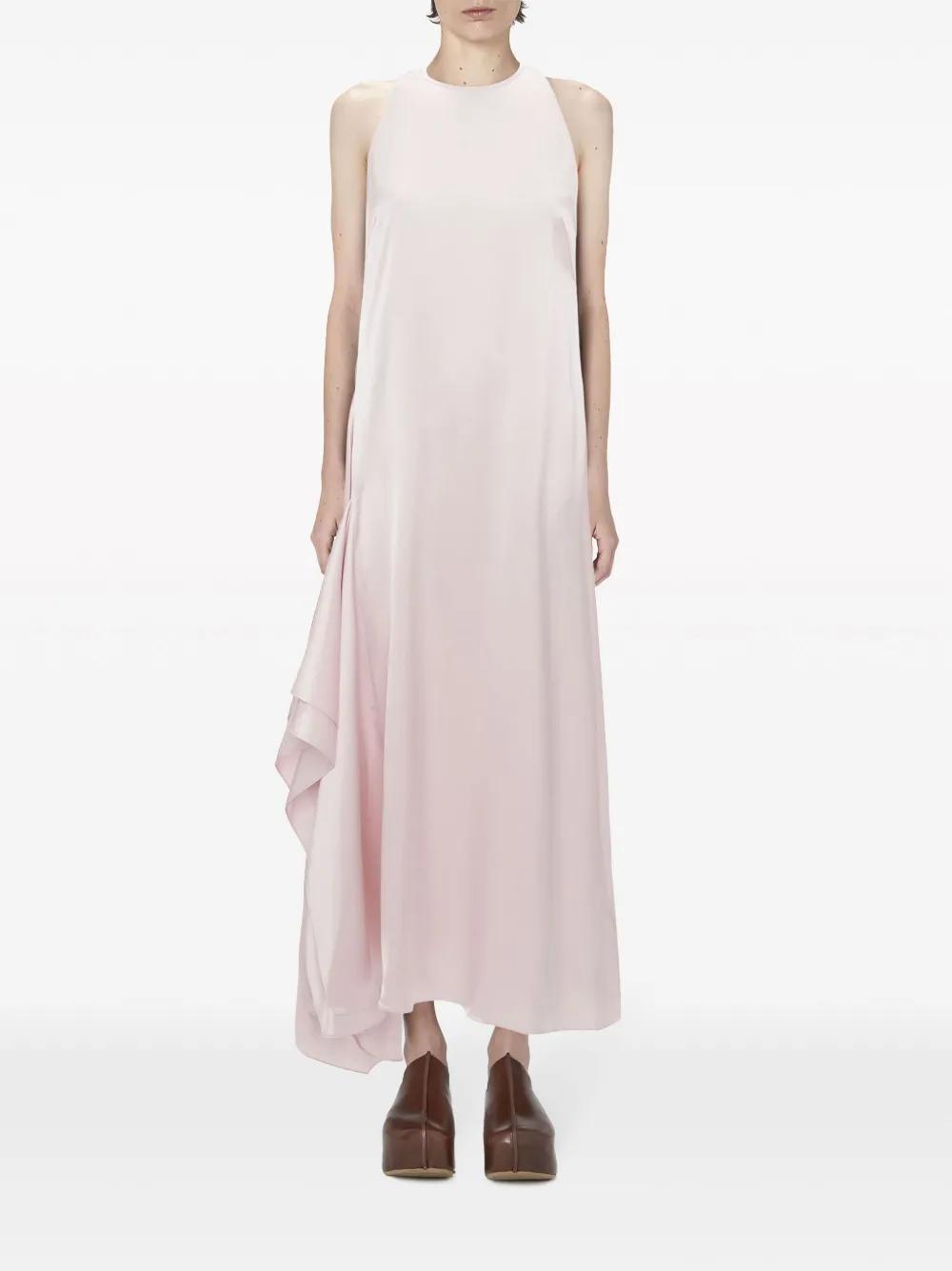 JW ANDERSON Sleeveless Draped Dress In Pink Product Image