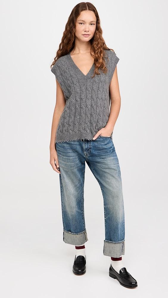RE/DONE Cashmere Cable Vest | Shopbop Product Image