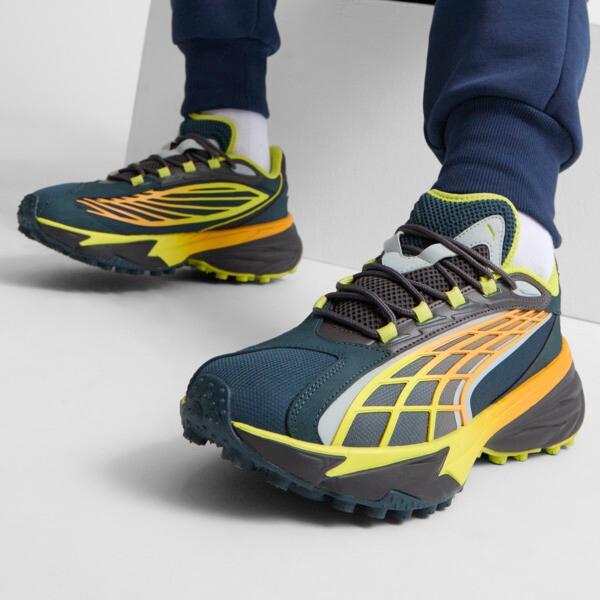 PUMA Spirex Horizon Men's Running Sneakers in Dark Night/Ginger Tea/Olive Oil Product Image