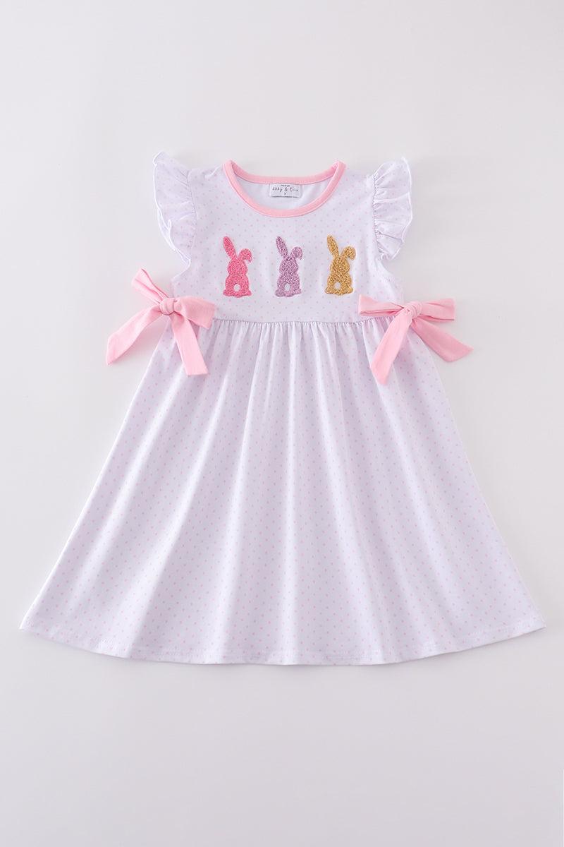 Premium Pink bunny bow dress Product Image