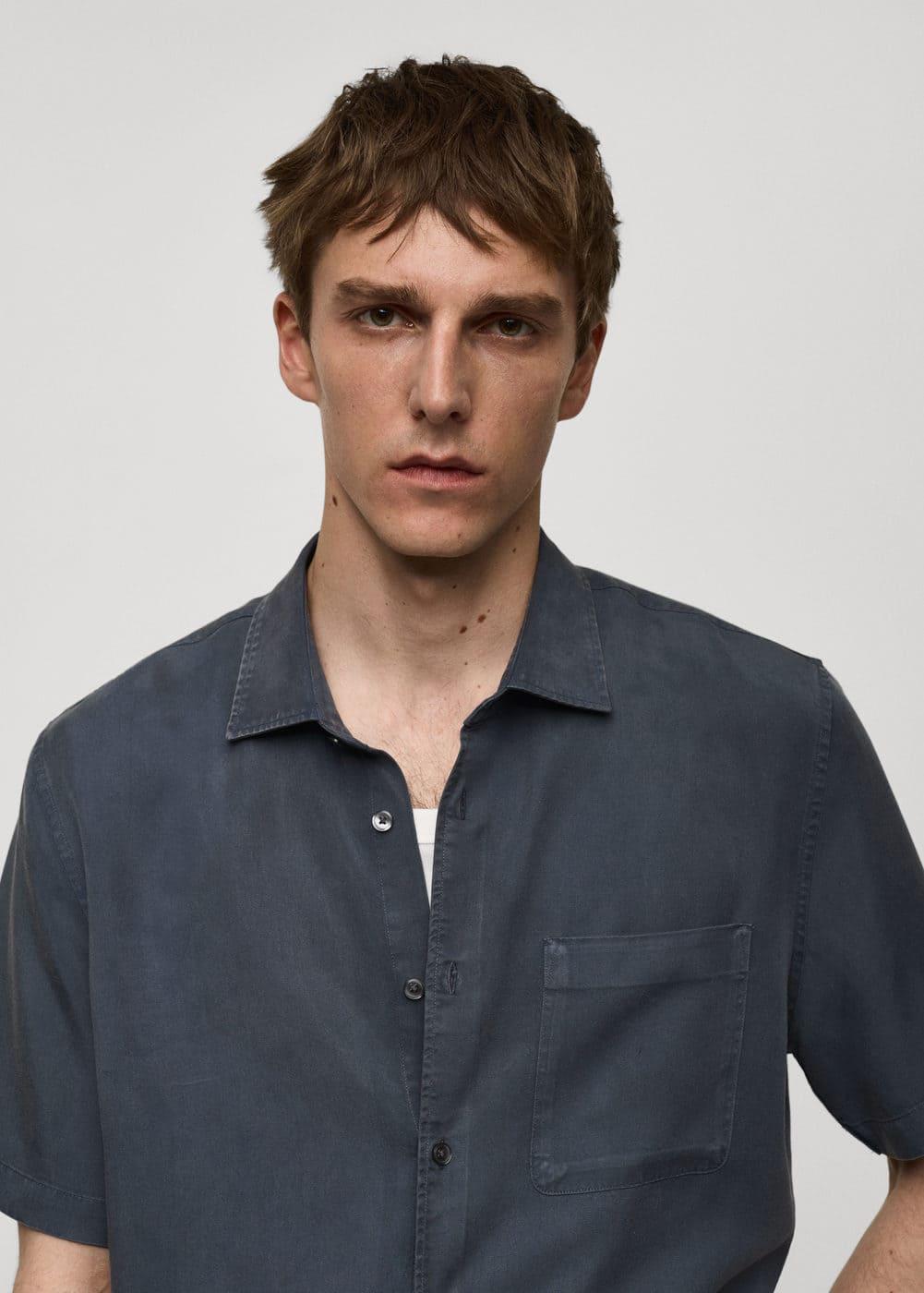 Braided knit polo shirt - Men | MANGO USA Product Image