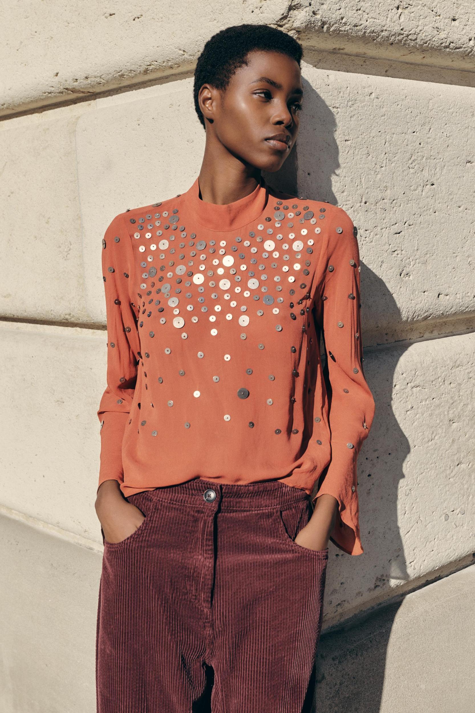 STUDDED BLOUSE ZW COLLECTION Product Image