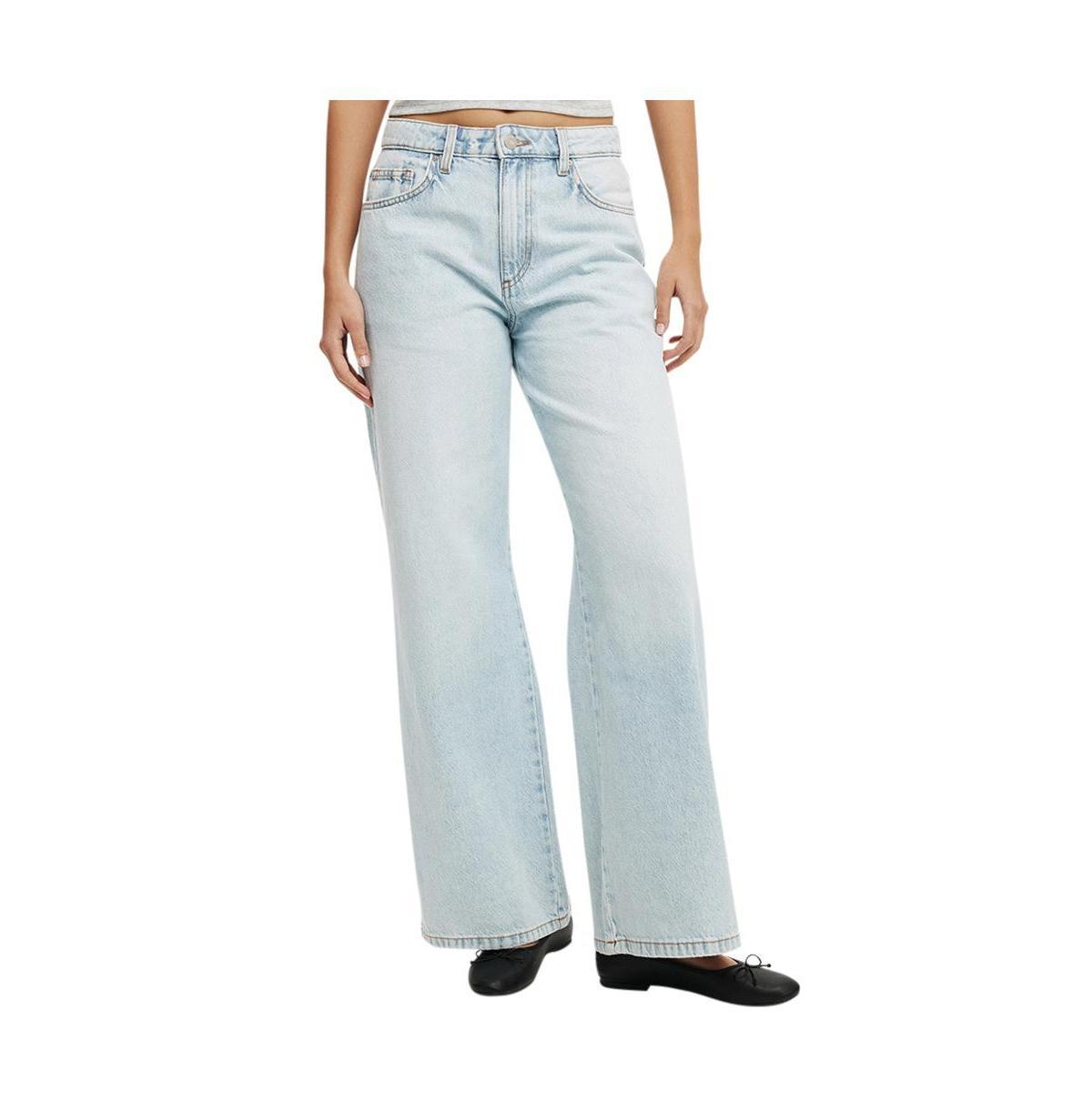 Cotton On Women's Relaxed Wide Jean in Pearl Blue at Nordstrom, Size 14 Product Image