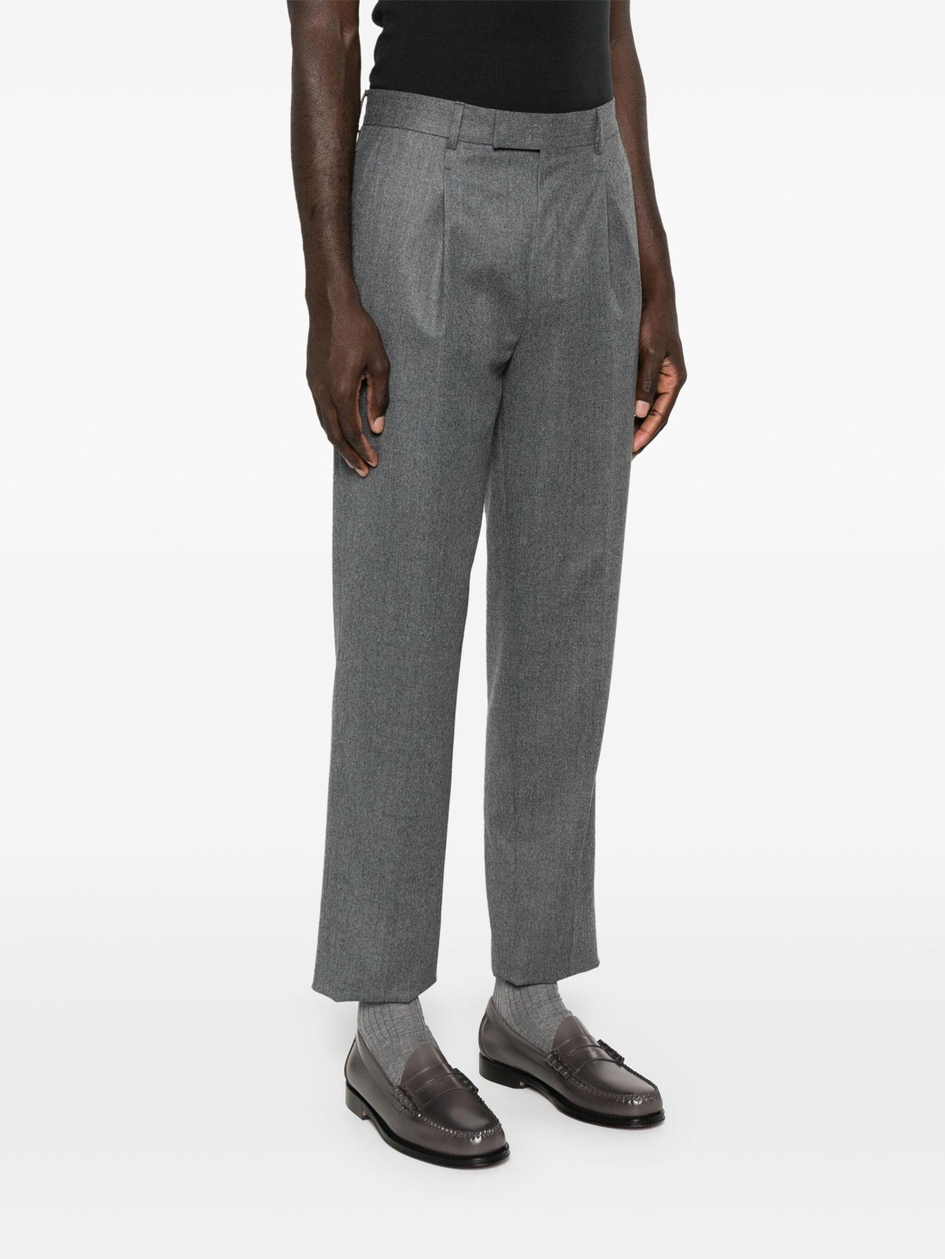 ZEGNA Slim-cut Wool Trousers In 6r Product Image