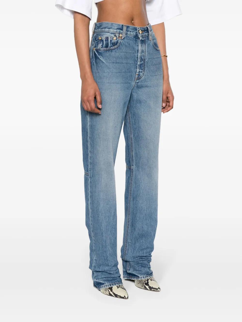 Le De-Nimes Droit high-rise straight jeans Product Image