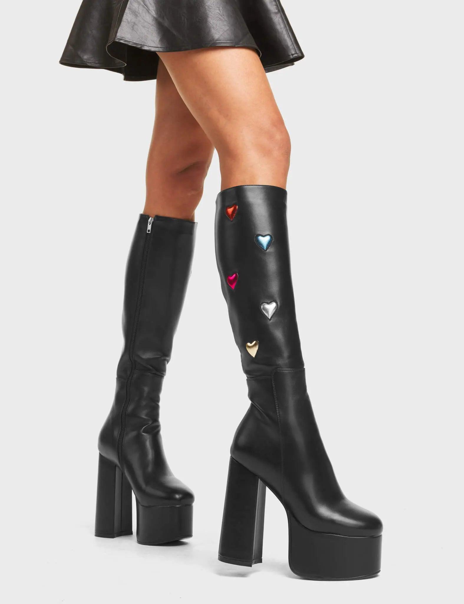 Intimate Platform Knee High Boots Product Image